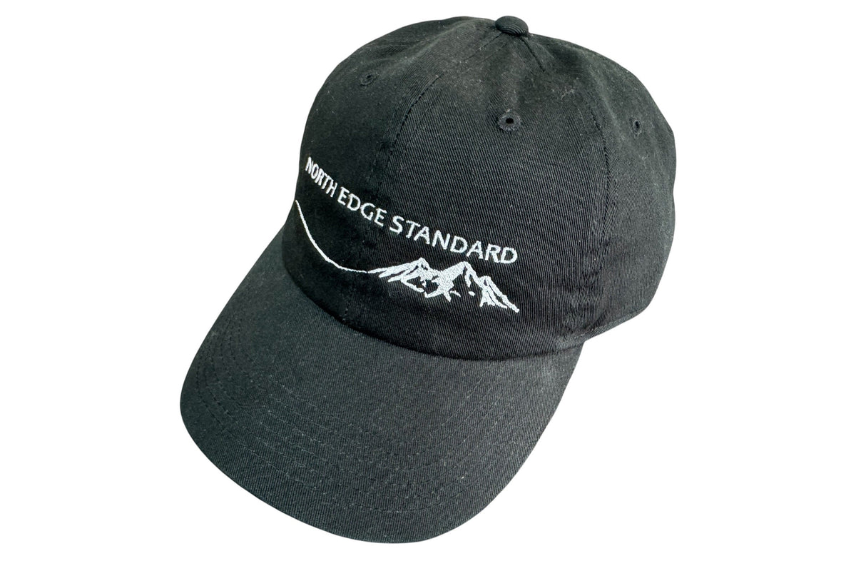 NORTH EDGE STANDARD オリジナルキャップ ブラック 正面 | NES original cap black front